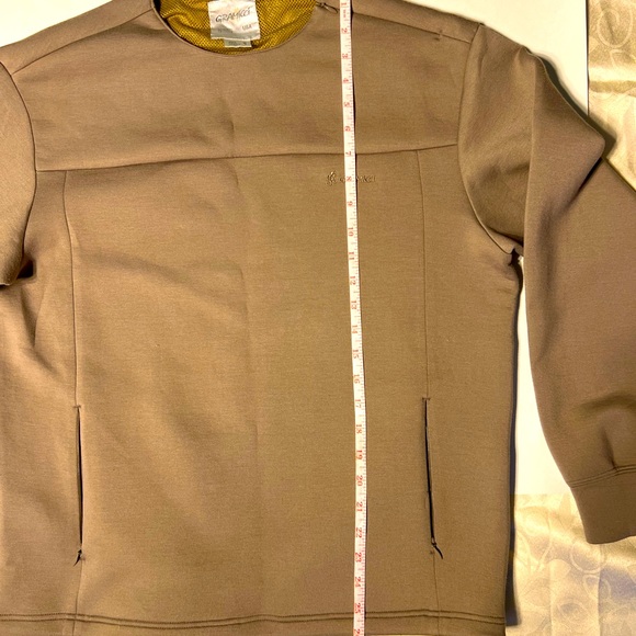 Gramicci S New Beige Sweater 2 Zipped Pockets Zipper on Shoulder Side Zipper - Picture 11 of 12